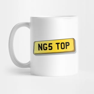 NG5 TOP - Top Valley Number Plate Mug